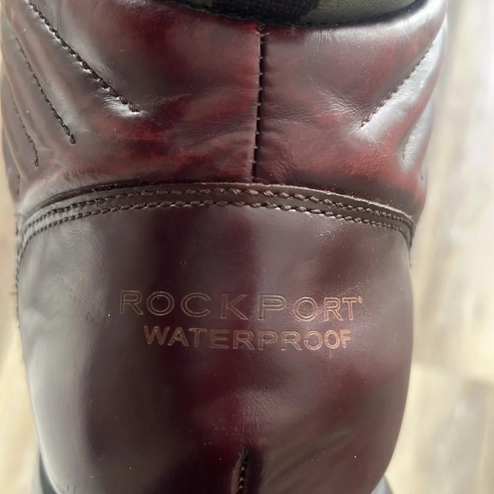 Rockport Mens Marradi Oxblood leather hiking trail Boots size 13 waterproof